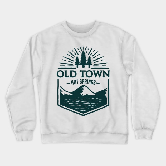 old town hot springs Crewneck Sweatshirt by amillustrated